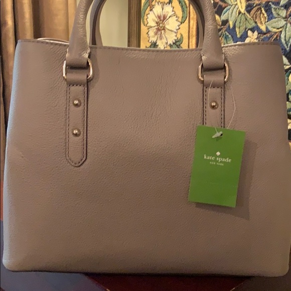 30. 🎉HP🎉 Kate Spade Satchel / Handbag in Taupe - Picture 2 of 13